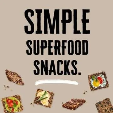 Flackers Organic Rosemary Flaxseed Crackers, Gluten Free, Non GMO, Vegan, Keto Snack, 9 Grams Fiber, 1 Net Carb, 5 Ounce 1-Pack