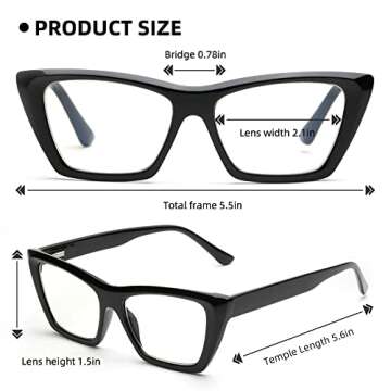 Reading Glasses Women Readers Blue Light Blocking Eye Glasses Bluelight Lentes De Lectura Fashion Ey...