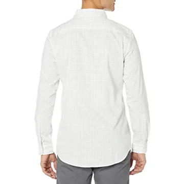 Men's Slim-Fit Long-Sleeve Stretch Dress Shirt