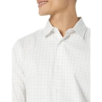 Men's Slim-Fit Long-Sleeve Stretch Dress Shirt