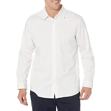 Men's Slim-Fit Long-Sleeve Stretch Dress Shirt