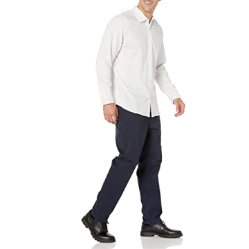 Men's Slim-Fit Long-Sleeve Stretch Dress Shirt