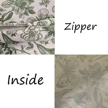 Spring Pillow Cover,Green Pillow Cover,Floral Pillow Covers,Cottage core Decor,fairycore Room Decor,Botanical Decor,Bunny Pillow Cover,Lumbar Pillow Cover 12 * 20 Inches