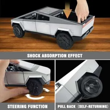 Cybertruck 1/24 Diecast Toy Truck - Lights and Sounds Fun