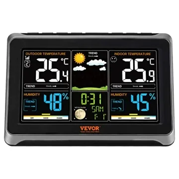 VEVOR Weather Station with Large Color Display and Sensors