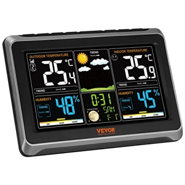 VEVOR Weather Station with Large Color Display and Sensors