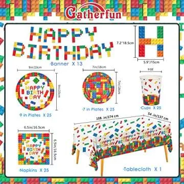 Ultimate Building Block Party Supplies for Kids