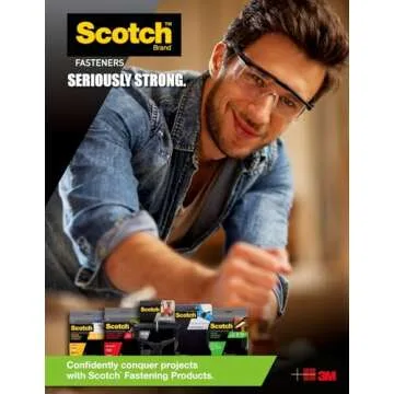 Scotch Bundling Straps, 0.25-in x 8-in, Black, 1-Pack