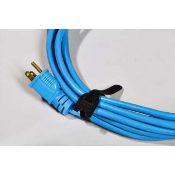 Scotch Bundling Straps, 0.25-in x 8-in, Black, 1-Pack