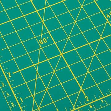 ZERRO Cutting Mat, Self Healing Rotary Cutting Mat 12" x 9" Professional Double-Sided Thick Non-Slip Mat for Quilting Sewing Crafts Art Projects (A4)