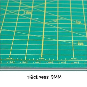 ZERRO Cutting Mat, Self Healing Rotary Cutting Mat 12" x 9" Professional Double-Sided Thick Non-Slip Mat for Quilting Sewing Crafts Art Projects (A4)