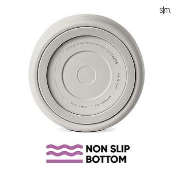 Simple Modern Vacuum Insulated Ice Bucket with Lid and Scoop | for Cocktail, Champagne, Wine, Beer, & Hosting | Stainless Steel 100oz Capacity for Large Parties | Rocks Collection | Almond Birch