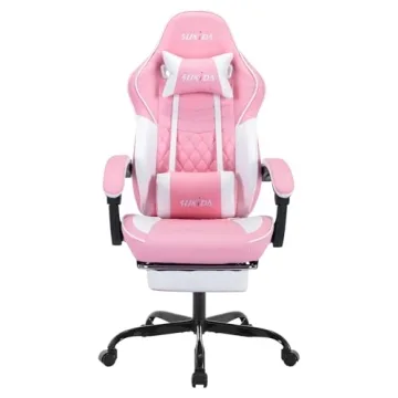 Ergonomic Video Gamer Chairs for Gaming and Comfort with Massage Support