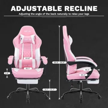 Ergonomic Gaming Chair with Massage Support and Style