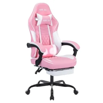 Ergonomic Gaming Chair with Massage Support and Style