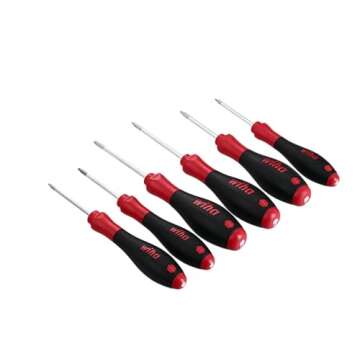Wiha 36291 Torx Screwdriver Set, 6-Piece Ergonomic for Professionals