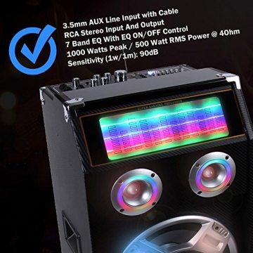 Powerful Bluetooth PA Speaker System for Outdoor Events