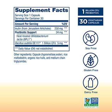 Renew Life Metabolic Boost Pre + Pro + Postbiotic; Prebiotics, Probiotics and Postbiotics Support Op...