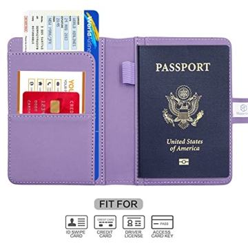 Melsbrinna Stylish Passport Holder Waterproof RFID Blocking