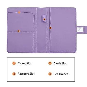 Melsbrinna Stylish Passport Holder Waterproof RFID Blocking