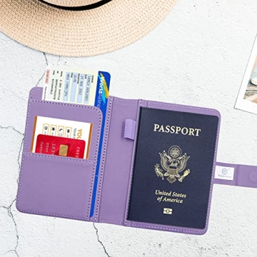 Melsbrinna Stylish Passport Holder Waterproof RFID Blocking