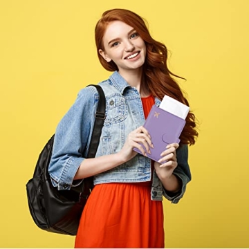 Melsbrinna Stylish Passport Holder Waterproof RFID Blocking