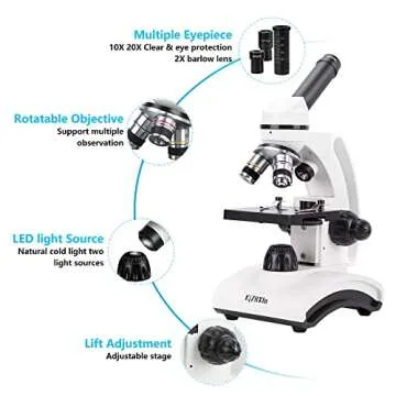 KiZHXlo Monocular Microscope for Students and Kids