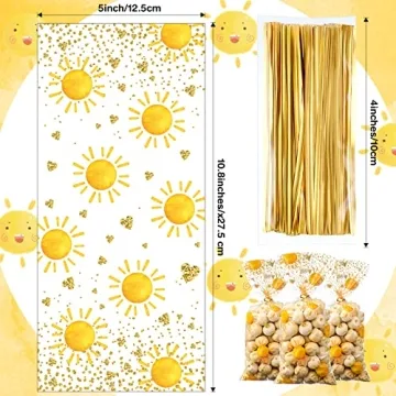 100 Pcs Boho Treat Bags for Celebration & Parties