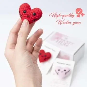 Miarita Crochet Heart Gift - Pocket Hug Tokens for Couples