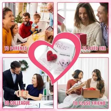 Miarita Crochet Heart Gift - Pocket Hug Tokens for Couples