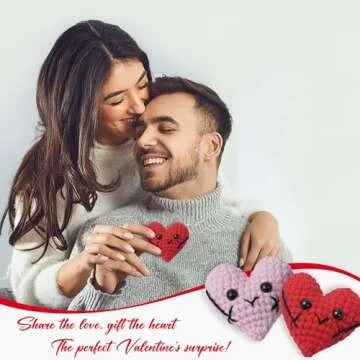 Miarita Crochet Heart Gift - Pocket Hug Tokens for Couples