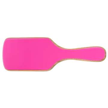 Personalized Hair Brush Custom Engraved Handmade Inlay Colorful Rhinestone Name Pink Brush | Natural Wooden Bamboo Brush Wide-Tooth, Ultra-Soft,Anti Static, Massage Scalp | Suit For All Hair Types