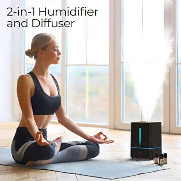 Everlasting Comfort 4L Humidifier – Whisper-Quiet & Aromatherapy