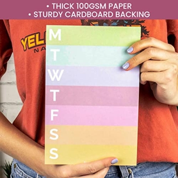 bloom Weekly Organizer Pad - 80 Tear-Off Sheets - 6x9 Rainbow