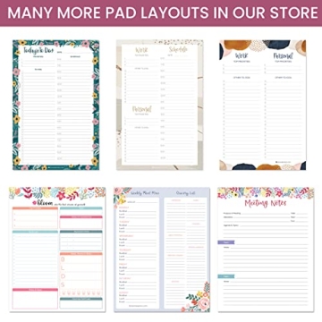 bloom Weekly Organizer Pad - 80 Tear-Off Sheets - 6x9 Rainbow