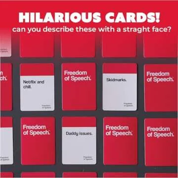 QUOKKA Freedom of Speech Card Board Game - Adult Edition - Fast-Paced | Guess The Word | Easy to Play - Party Game for Game Night