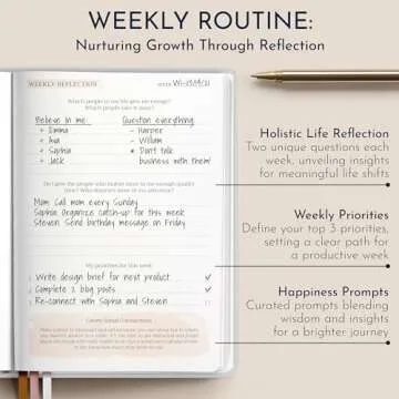 RYVE Daily Gratitude Journal for Women: 6-Month Guided Positivity & Wellness Journal with Prompts - Affirmation, Mindfulness, Self Help & Reflection, Gratitude Journal Notebook, Manifestation Journal