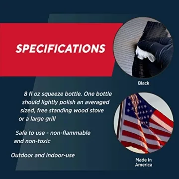 RUTLAND Grill Liquid Stove Polish - 8 Fl Oz Restore Shine