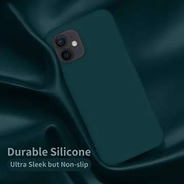 Cordking Designed for iPhone 12 Case, Designed for iPhone 12 Pro Case, Silicone Shockproof Phone Case with [Soft Anti-Scratch Microfiber Lining] 6.1 inch, Teal