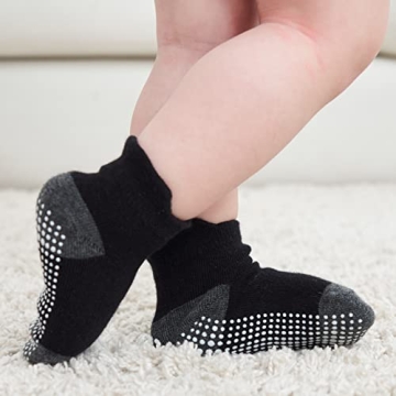 ZAPLES Non-Slip Ankle Socks for Infants, 12 Pack