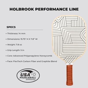 Holbrook Pickleball Paddle - Soho Design | Performance Series