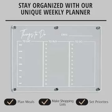 Blue Violet Magnetic Calendar Set for Refrigerator Planning