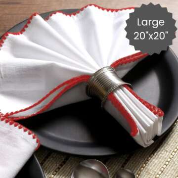 Cotton Clinic Cloth Napkins - Elegant Reusable Dinnerware