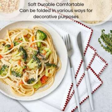 Cotton Clinic Cloth Napkins - Elegant Reusable Dinnerware