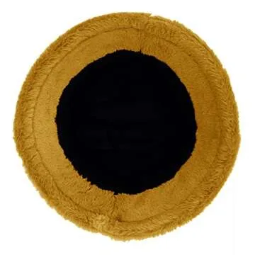 Cozy Mustard Plush Fluffy Bucket Hat for Women