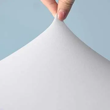 Gowinex 2 Pack 8ft White Spandex Table Skirt Spandex Tablecloth Stretch Fitted Table Cover for 96Lx30Wx30H Inch Rectangular Table