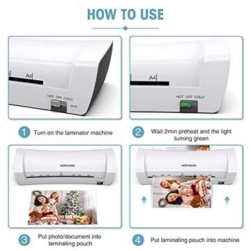 Laminator Machine for Home Office Use - Fast & Compact