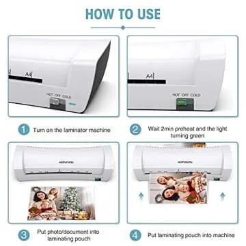 Laminator Machine for Home Office Use - Fast & Compact