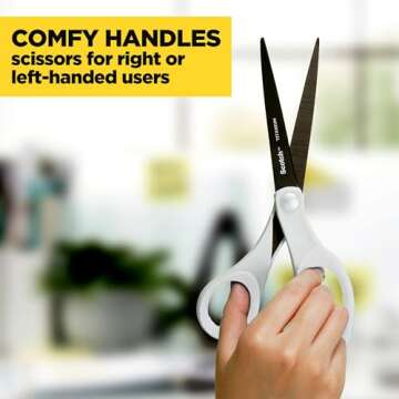 Scotch Brand Precision Ultra Edge Scissors, 8 Inch, 3-Pack