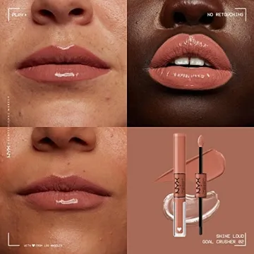 NYX Shine Loud Liquid Lipstick with Clear Gloss - Goal Crusher